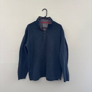 Eddie Bauer Men’s Navy/Grey Quarter Zip